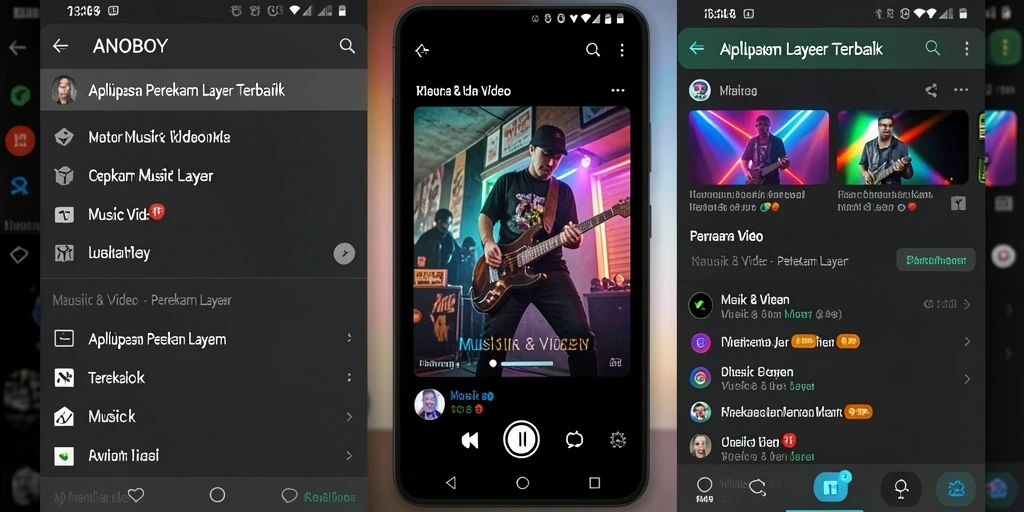 Tampilan antarmuka perekam layar ANOBOY yang user-friendly.