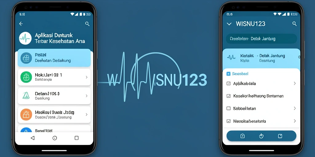 Antarmuka WISNU123 yang intuitif dan menarik untuk detak jantung.