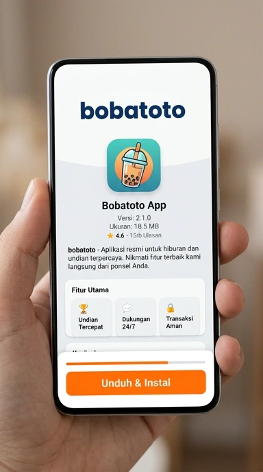 Tampilan halaman APK bobatoto